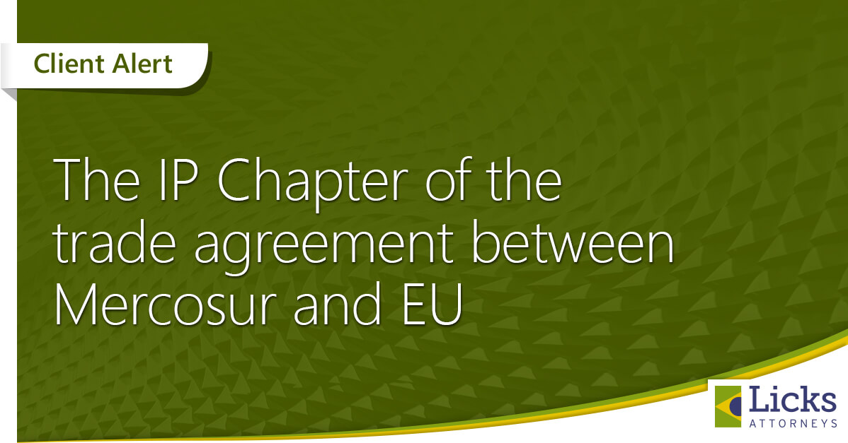 The IP Chapter of the trade agreement between Mercosur and EU