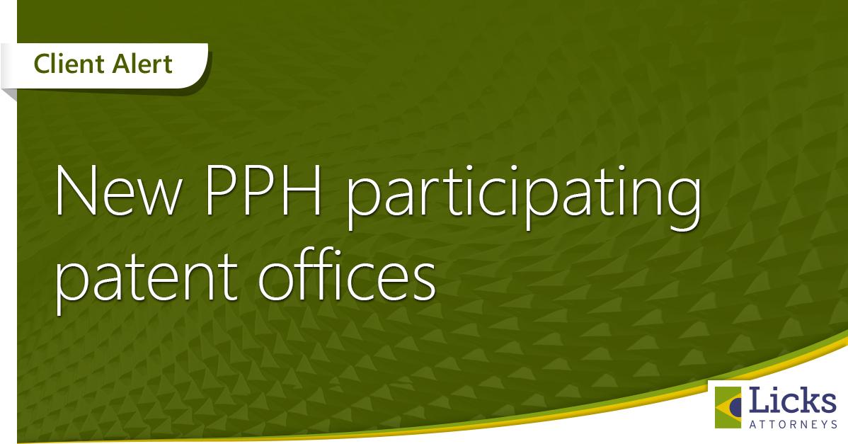 New PPH participating patent offices