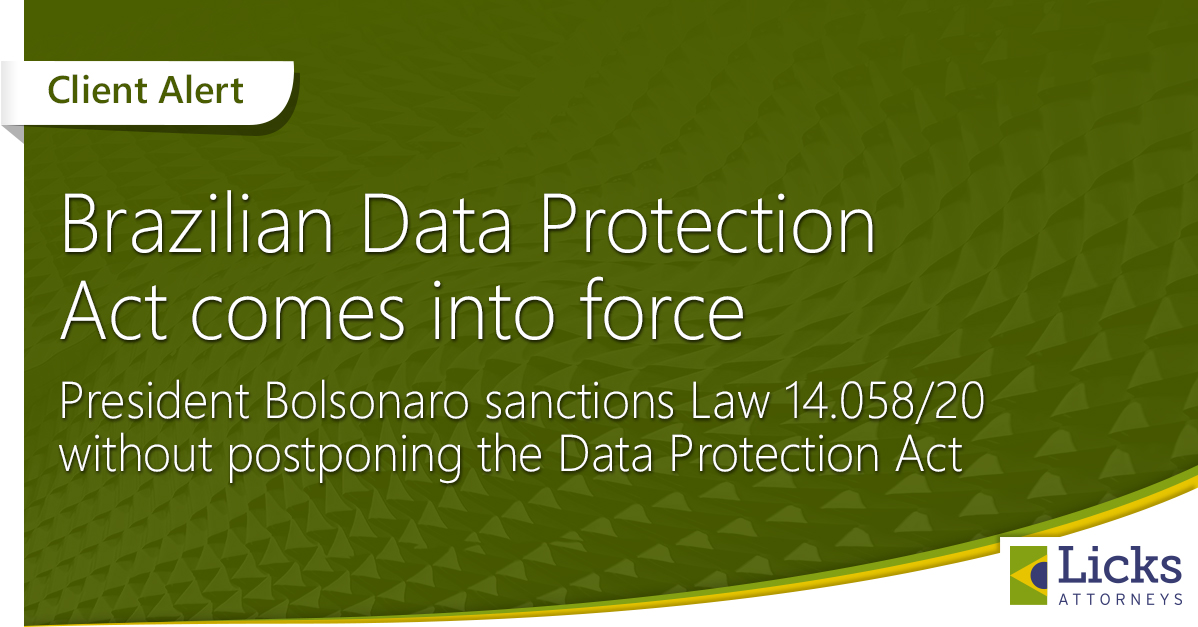 Brazilian Data Protection Act comes into force