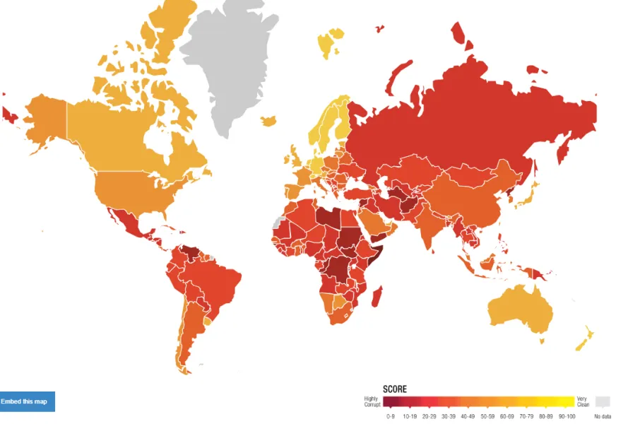 Corruption Perceptions Index 2019