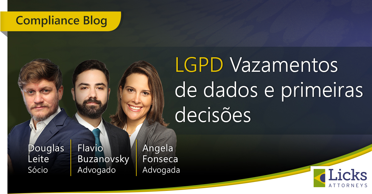 Webinar  -LGPD – Vazamentos de Dados e primeiras decisões