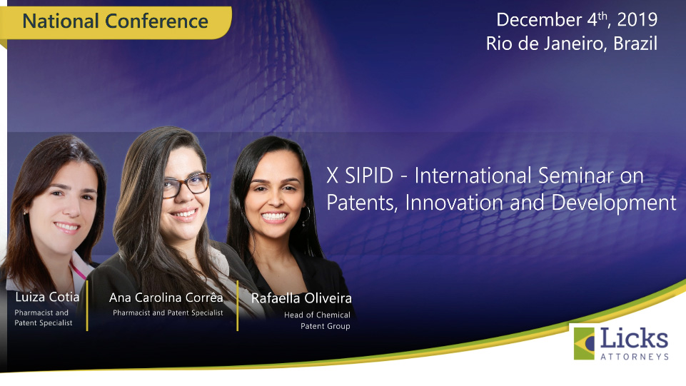 X SIPID - International Seminar on Patents, Innovation and Development