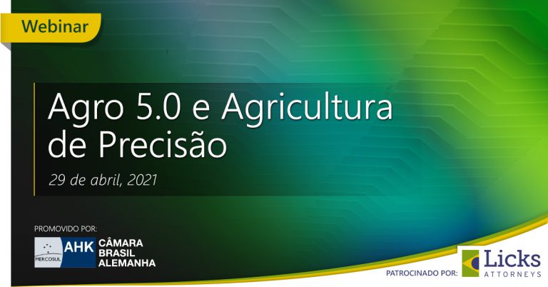 Webinar - Agro 5.0 e Agricultura de Precisão