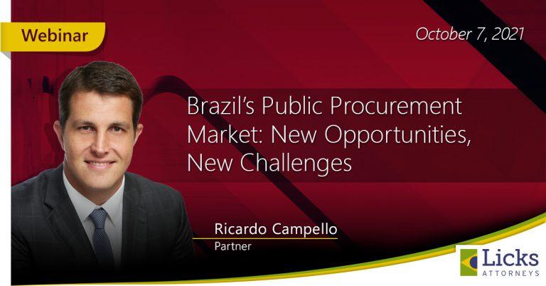 Webinar: Brazil's Public Procurement Market: New Opportunities, New Challenges