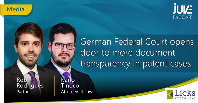 German Federal Court opens door more document transparency patent cases