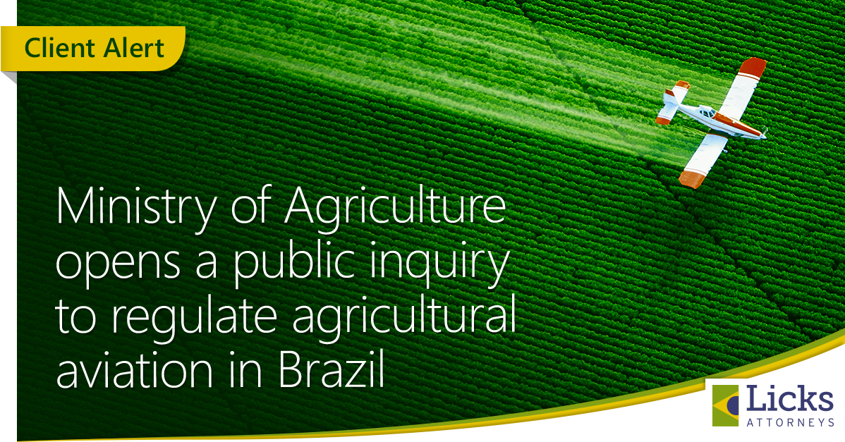 Ministry of Agriculture opens a public inquiry to regulate agricultural aviation in Brazil